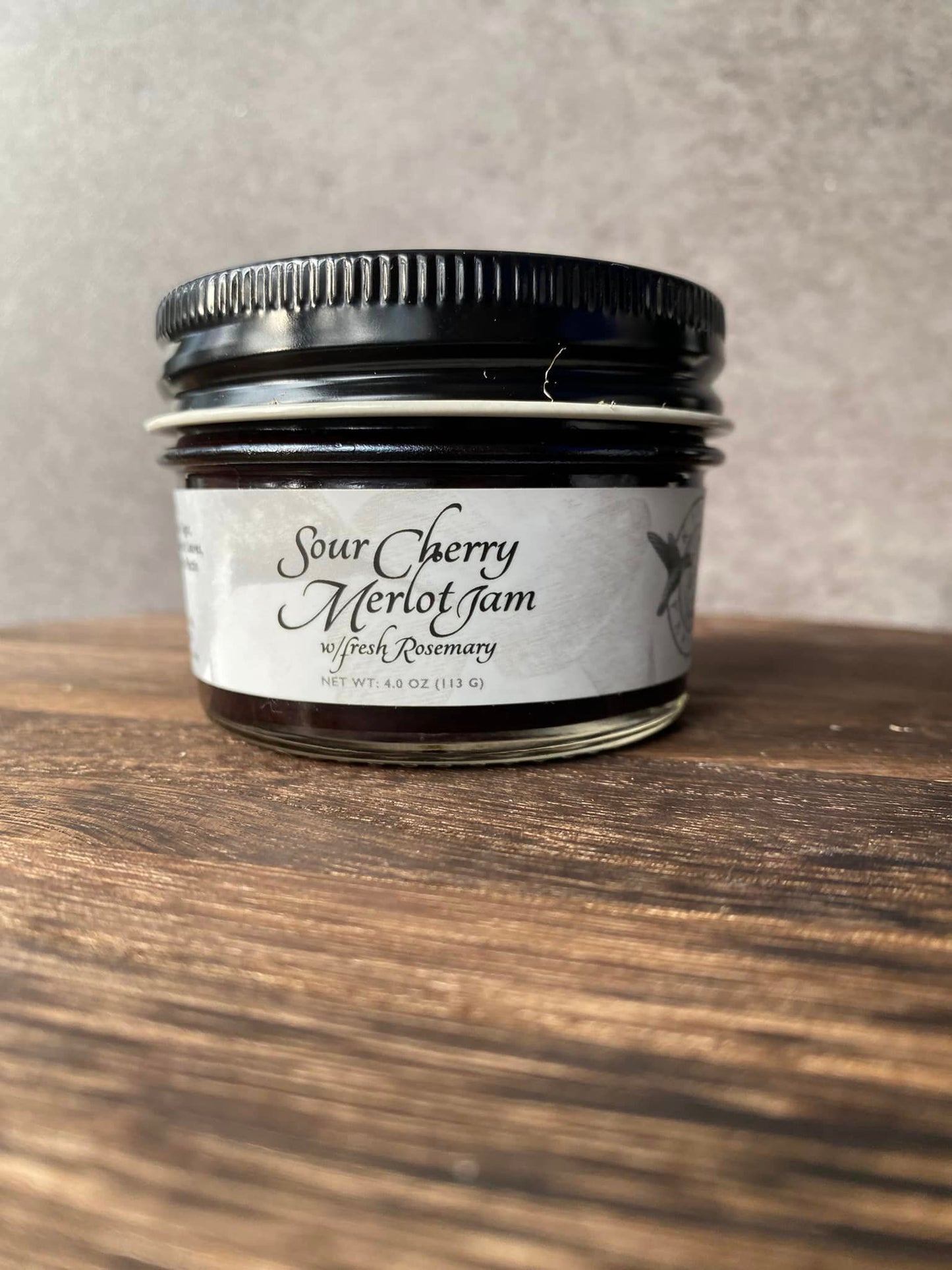 Sour Cherry Merlot with Rosemary Jam